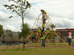 Opening speelweide door Burgemeester Jorritsma